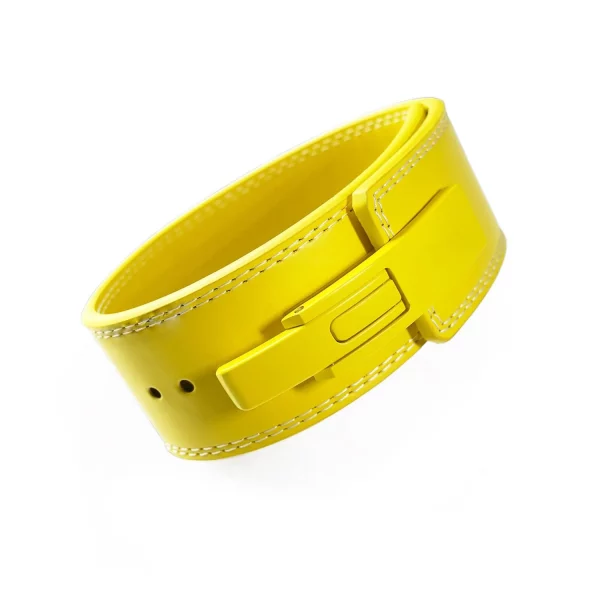 Yellow 10mm 13mm Lever Powerlifting Belt Axiom Asterisk