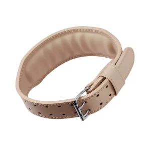 Sail Padded Leather Weightlifting Belt with Double Prong Buckle - Axiom Asterisk