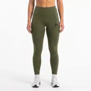 Durable Olive Green High-Performance Training Leggings