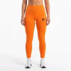 Orange Gym Leggings for Women