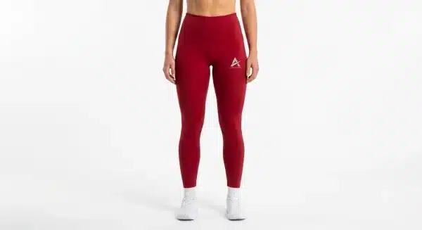 red Red Gym Leggings for Women